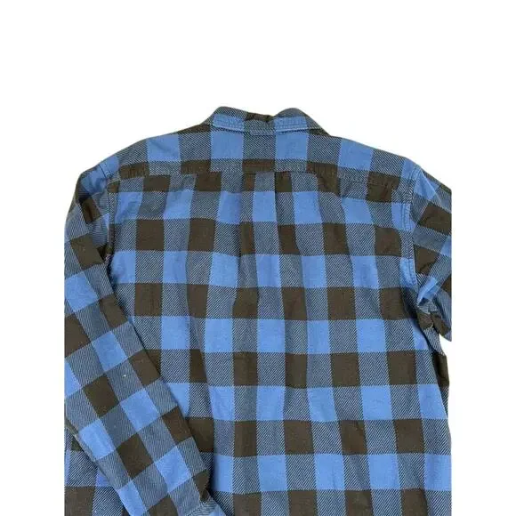 Filson Vintage Style Flannel Work Shirt | Dark Blue | Men's Sz L - Picture 4 of 7